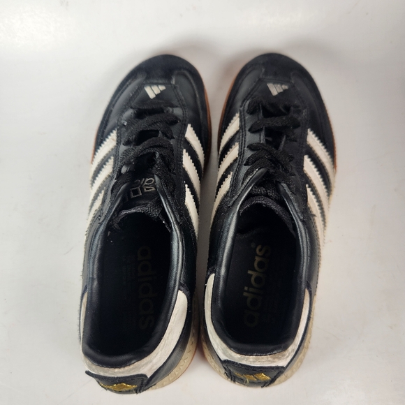 SAMBA Adidas Youth Sneaker Size 2.5 Black Classic Leather Trainer Shoe Athletic - Picture 6 of 13
